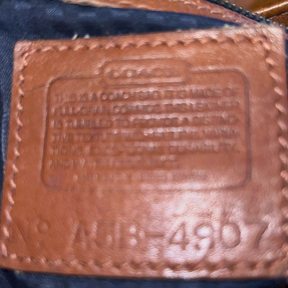 Vintage Coach British Tan Sonoma Leather Bucket Crossbody Bag #4907 - Picture 8 of 12